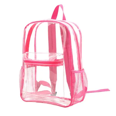 Sınır ötesi Amazon şeffaf sırt çantası su geçirmez PVC saklama büyük kapasiteli öğrenci okul çantası unisex sırt çantası jöle çanta - 6