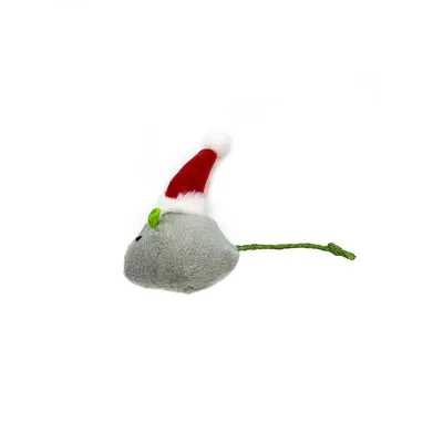 Peluş Simülasyon Fare Kedi Oyuncağı, Noel Modeli - 7