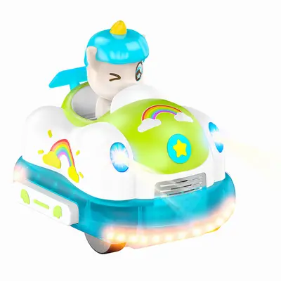 Electric Remote Control Car for Kids, Two-Player Bumper Battle