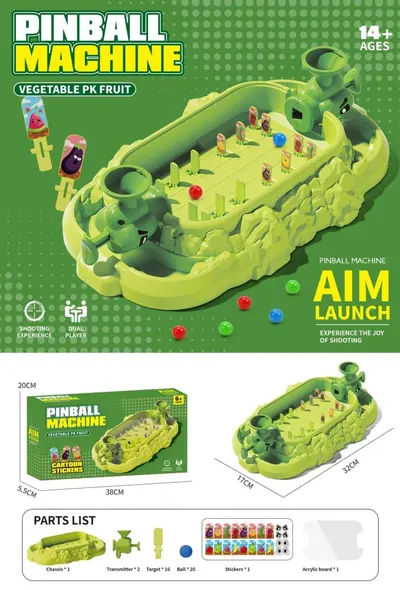 Two-Player Desktop Plant Pinball Battle Game Machine, Educational Parent-Child Toy - 7