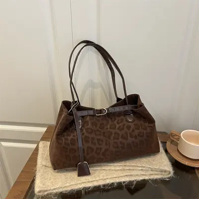 Retro Large Capacity Women's Tote Bag, Autumn Winter 2025 - 9