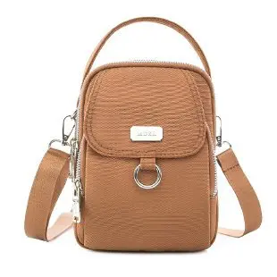 Women's Waterproof Fabric Phone Bag, Single Shoulder, Lightweight - 7