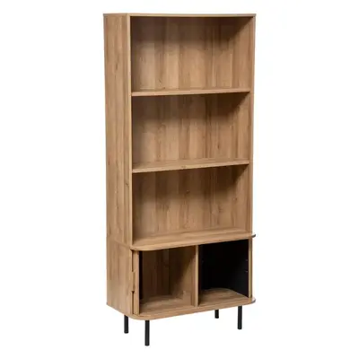 Light Luxury Rock Slab TV Cabinet with Grooved Panel and Roll-Up Door - 4