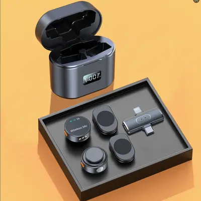 Cross-border Wireless Lavalier Microphone with Charging Case S18 Mobile Phone Live Streaming Radio Noise Reduction Lapel Microphone - 11