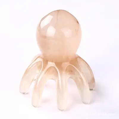 Kraken-Massage-Kamm, Kraken-Meridian-Kamm, Kopfhaut-Massage-Gerät, Kopf-Akupunkturpunkt-Therapie, Meridian-Kamm, Gua-Sha-Massage. - 13
