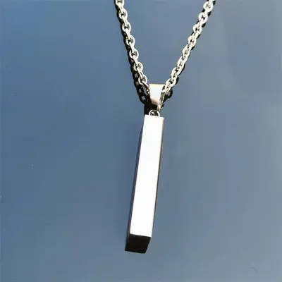 European and American love necklace stainless steel wish column couple pendant for men and women accessories necklace column Valentine's Day gift jewelry summer - 10