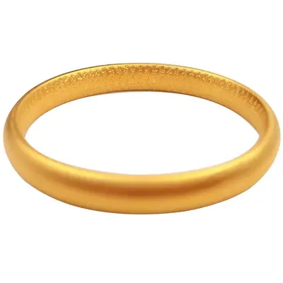 Gold-plated closed bracelet women heart design - 6