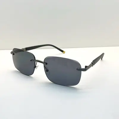 Frameless Cut-Edge UV Protection Men's Sunglasses Premium Look - 8