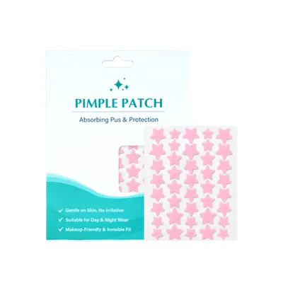 Star-Shaped Hydrocolloid Acne Patch Thin and Breathable
