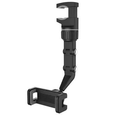 Car Rearview Mirror Phone Holder with Fixed Navigation Support Bracket - 7