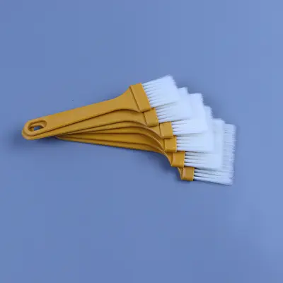 Plastik boya fırçası su geçirmez tutkal fırçası plastik No. 4 küçük fırça plastik saplı tel fırça toz giderme barbekü fırçası klavye fırçası