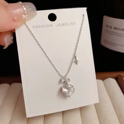 Minimalist Silver Collarbone Chain, Gold Electroplating - 13