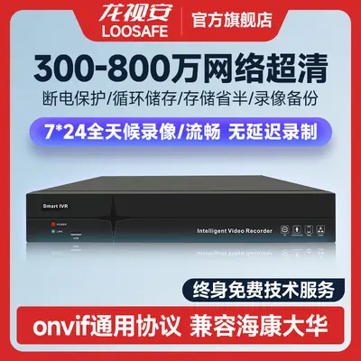 Longshian 4-128 Channel Network Hard Disk DVR 4K Digital HD Home NVR Surveillance Host Enshi - 1