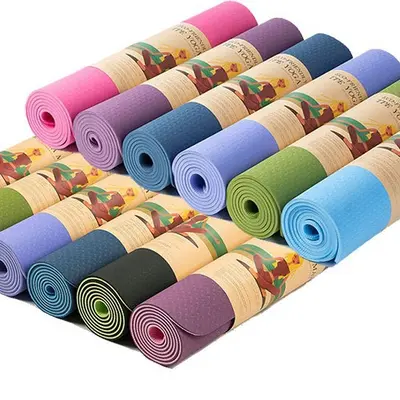 Body Alignment Line Rubber Yoga Mat, Widened PU - 3