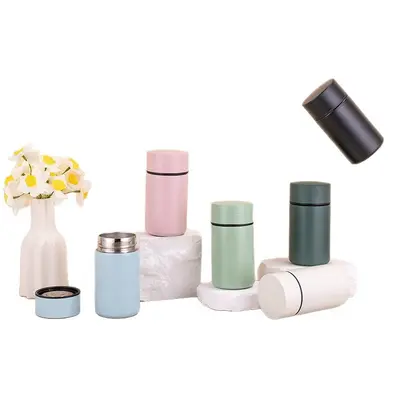 304 Stainless Steel Mini Thermos Cup 260ml, Portable for Porridge