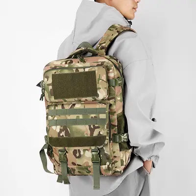 Tactical Backpack, Large Capacity, Camouflage Pattern, Multifunctional Outdoor Travel Bag - 4