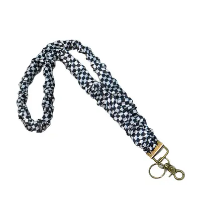 Amazon Stretchable Elastic Large Hair Tie Ruched Lanyard Long Strap ID Badge Work Lanyard Keychain - 6