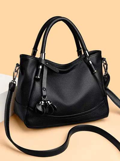 Women's Soft Leather Handbag, Large Capacity, Single Shoulder Strap