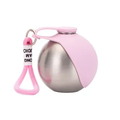 Portable Foldable Dog Water Bottle, 304 Stainless Steel with Hook - 6