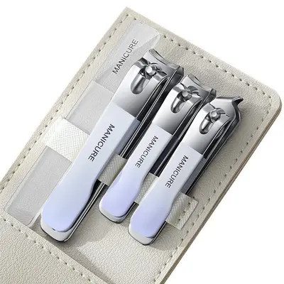 Nail scissors set, 4-piece, gradient color, rotating