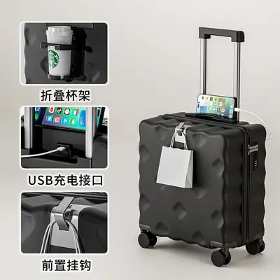 20 Inch Carry-On Suitcase with Combination Lock - 10