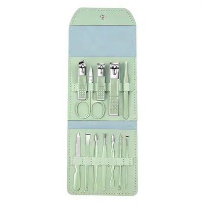 Stainless steel nail clippers set 12-piece with folding case - 5