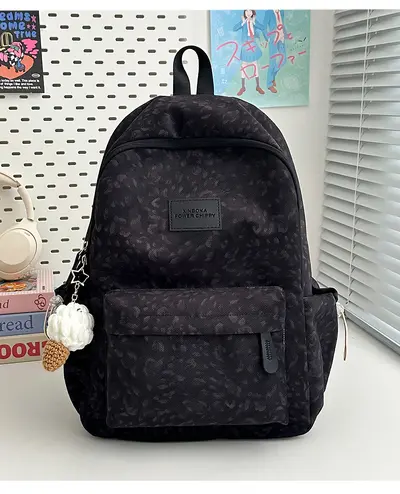 Leopard Print School Backpack, Large Capacity, for Teenagers - 12