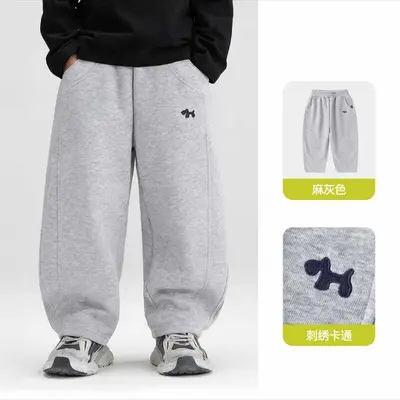 Boys' Loose-Fit Sweatpants, 3D Cut, Spring and Autumn - 7