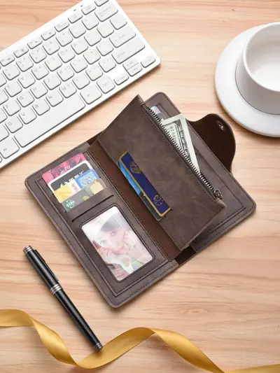 Men's 3-in-1 Wallet with Multiple Card Slots and ID Holder - 3