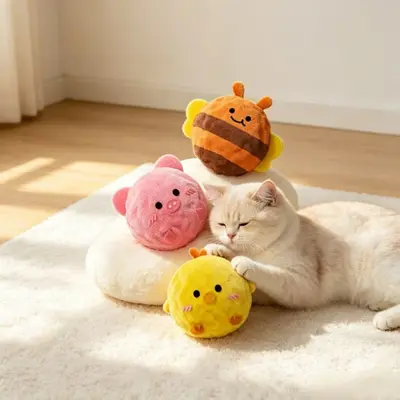 Evcil hayvan oyuncağı, dikenli sesli top, etkileşimli diş kaşıma köpek oyuncağı - 3