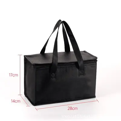 Large Aluminium Foil Insulated Takeaway Bag, Portable Non-Woven Thermal Bag - 8