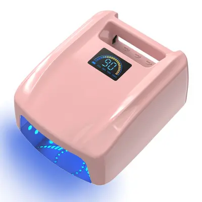 72W kablosuz UV LED tırnak lambası pembe hızlı kuruyan - 10