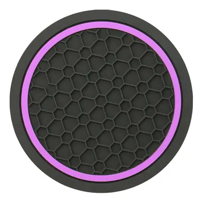 Car Cup Coaster, Honeycomb Design, Anti-Slip Soft Rubber, 7 cm - 12
