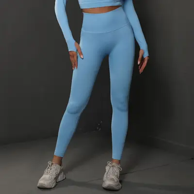 Seamless Peach Butt-Lifting Sports Yoga Pants for Women - 5