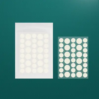 Invisible Hydrocolloid Acne Patch, Round, Transparent PE - 7