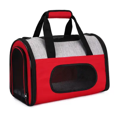 Pet Travel Convenient Outing Bag Wire Folding Pet Amazon Bag for Dogs and Cats, Portable Single-Shoulder Travel Bag