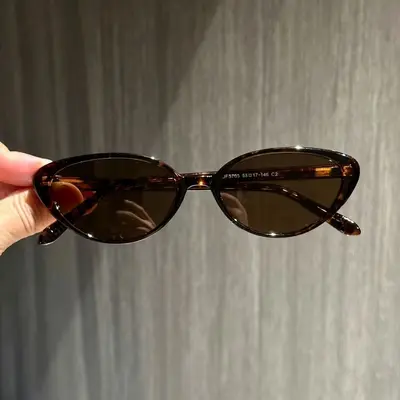 Retro cat-eye polarized sunglasses, UV protection, prescription-compatible - 3