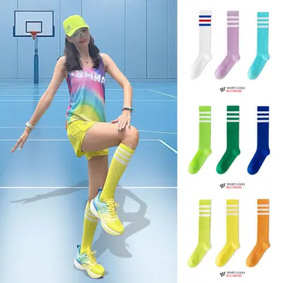 Cotton Blend Compression Socks, Lightweight Pressure, Running and Cycling