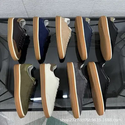 2026LP1:1 Herren-Schnürschuhe aus echtem Leder, Freizeitschuh