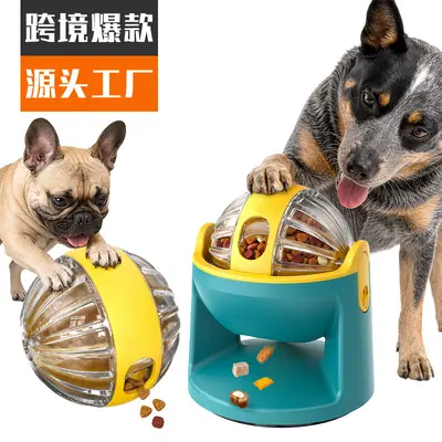 Two-in-One Leaky Food Ball Dog Toy, Planet Design