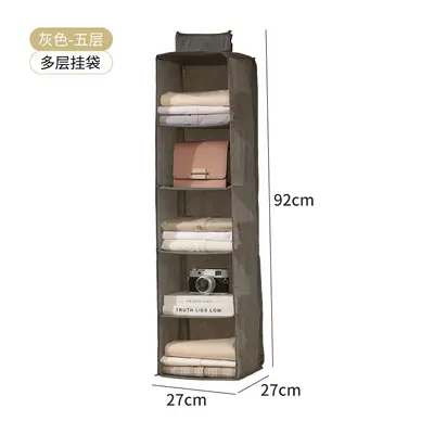 Hanging storage bag, multi-layer, washable, wardrobe organizer - 13