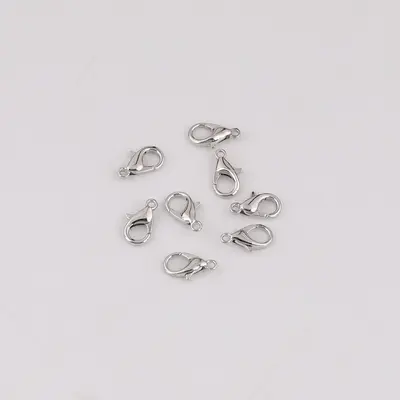 Metal Alloy Lobster Clasp for DIY Jewelry, Multi-Color, Multiple Sizes - 7