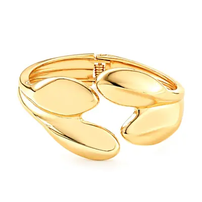 Beliebtes grenzüberschreitendes Armband Europa und Amerika, INS Minimalist unregelmäßiges Wellenmuster Schmuck Metall glänzendes Armband Frauenaccessoires - 11