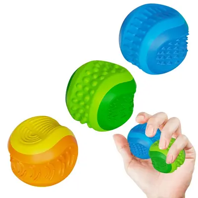 Multi-Texture Sensory Silicone Stone Stress Ball for Children - 6