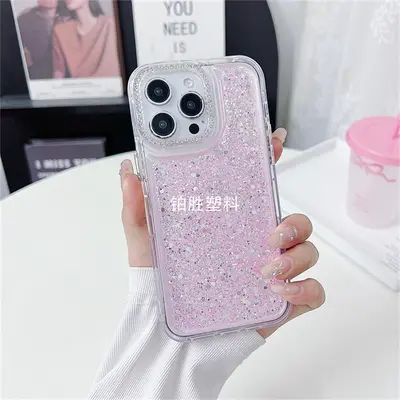 亚马逊适用于苹果IPhone 14新款闪粉14 Plus透明防摔14 Pro手机壳 - 10