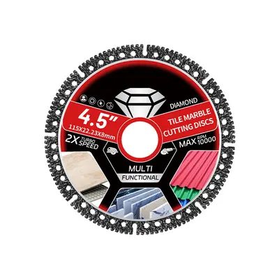 Multifunctional Saw Blade for Marble, Ceramic Tile and Stainless Steel, Super-Thin Multi-Tool Cutting Disc for Metal Angle Grinders
