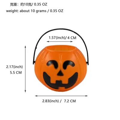 Halloween Pumpkin Decorative Jar, Small Hanging Ornament - 11