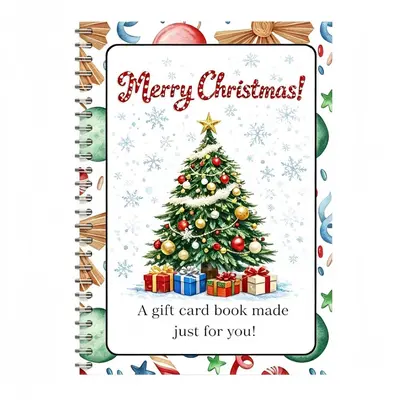 Christmas Gift Card Book, Holiday Present Card Album Booklet