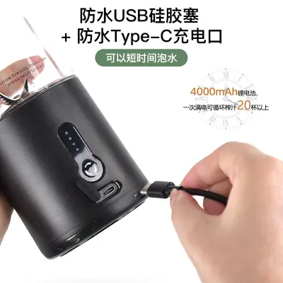 Portable mini fruit juicer, rechargeable blender - 4