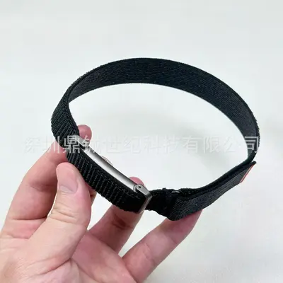 Metal Shell Armband for Fitbit Air, Movable, Extended Upper Band